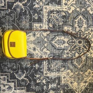 Yellow Leather Dooney & Bourke Crossbody Bag